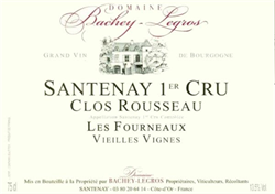 2019 Santenay 1er Cru Rouge, Clos Rousseau Les Fourneaux, Domaine Bachey-Legros